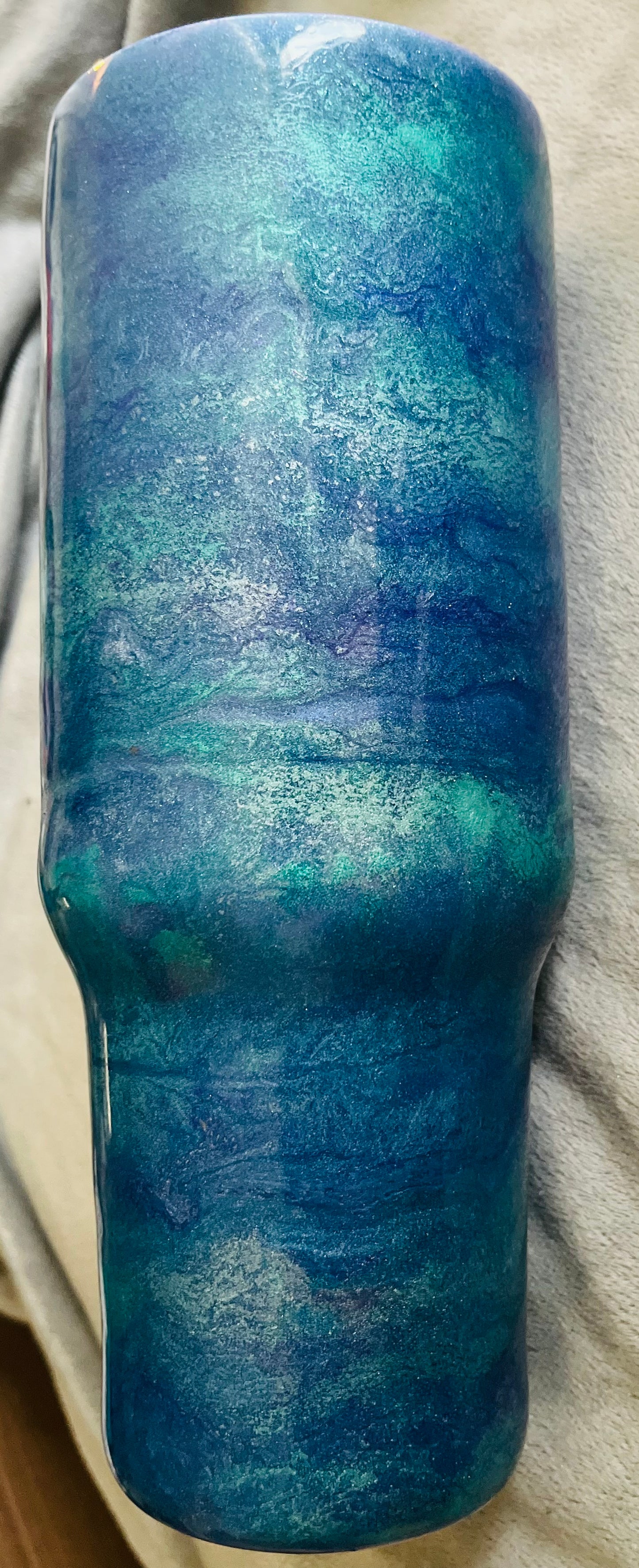 Custom Resin Alcohol Ink Tumbler Design