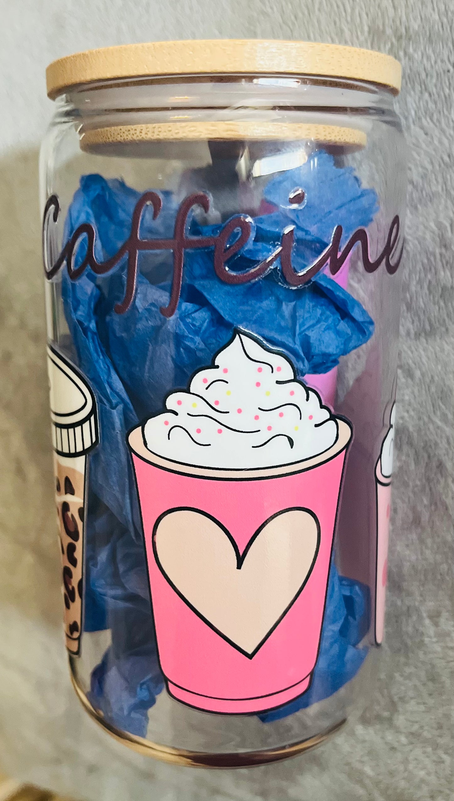 Coffee Decal Glass Mug
