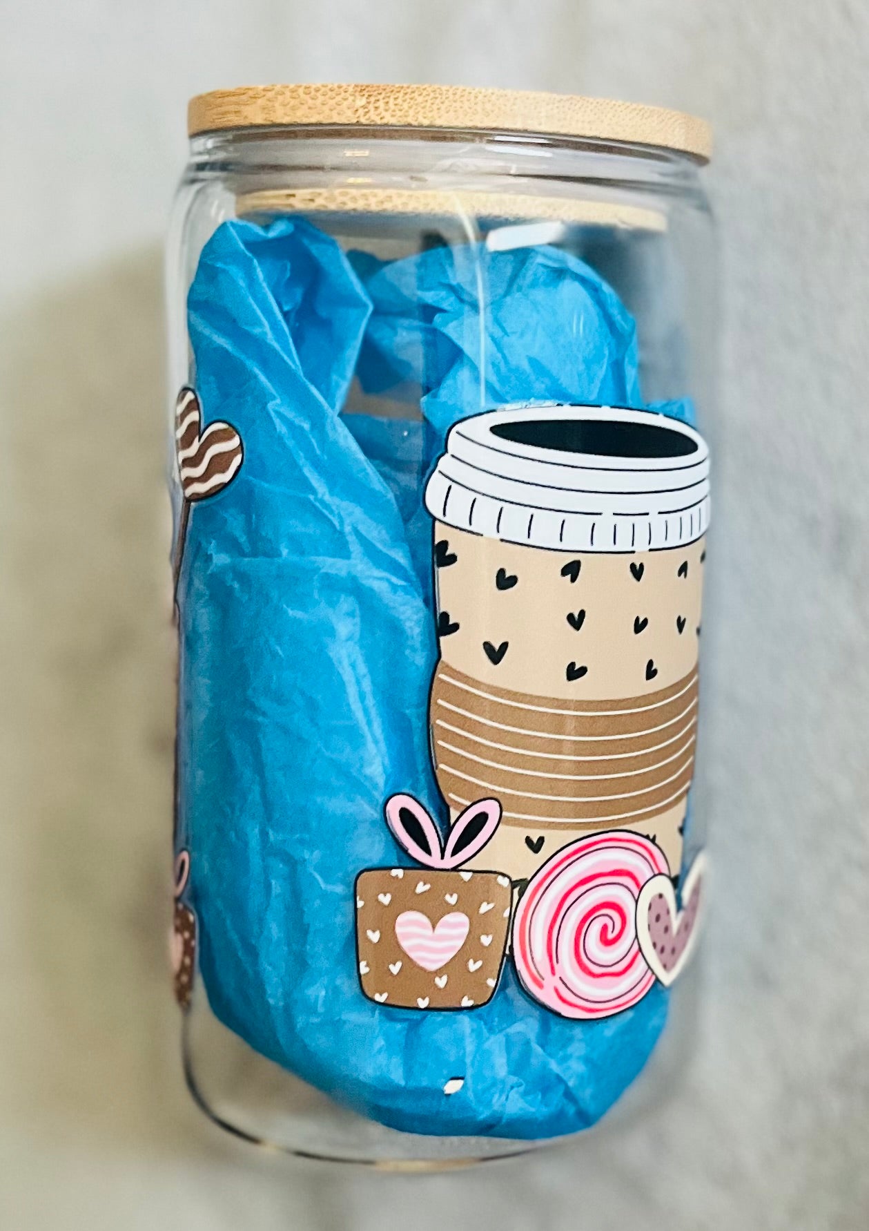 Coffee Decal Glass Mug