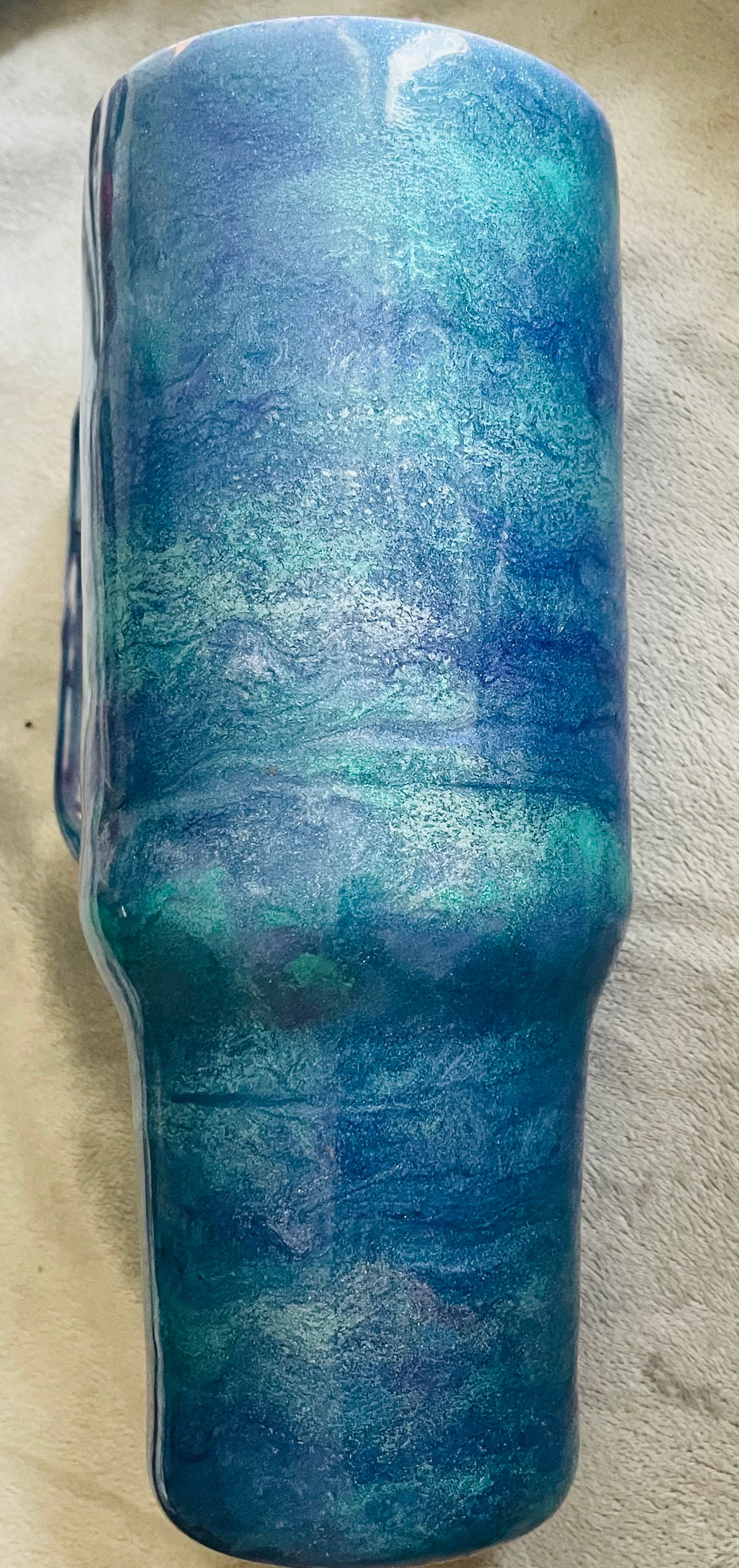 Custom Resin Alcohol Ink Tumbler Design